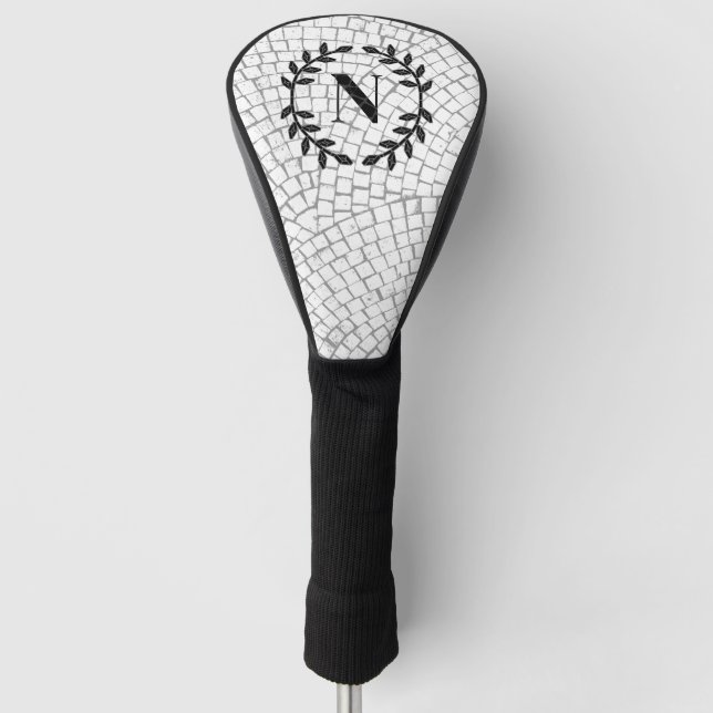 Mosaic Print Monogram Golf Head Cover (Front)