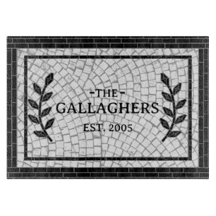 Mosaic Print Personalised Name Cutting Board