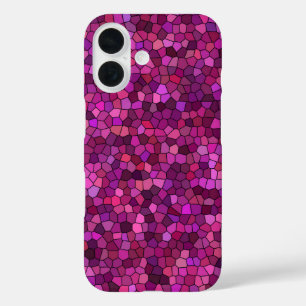 Mosaic Purple Pink iPhone 16 Case