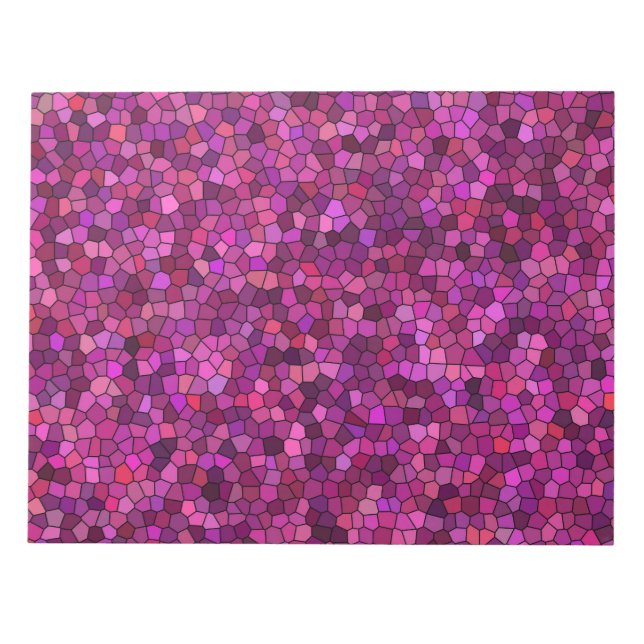 Mosaic Purple Pink  Notepad (Front)
