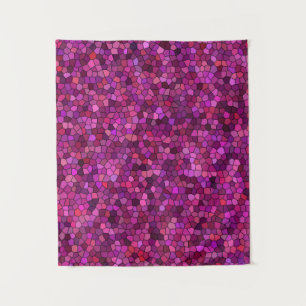 Mosaic Purple Pink  Tapestry