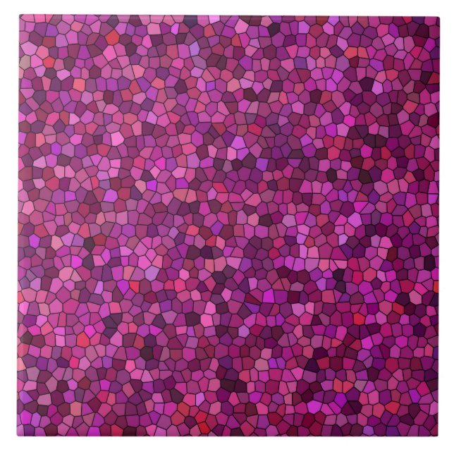 Mosaic Purple Pink  Tile (Front)