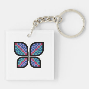 Mosaic Radiance Butterfly Key Ring