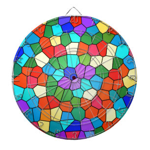 Mosaic Rainbow Dartboard