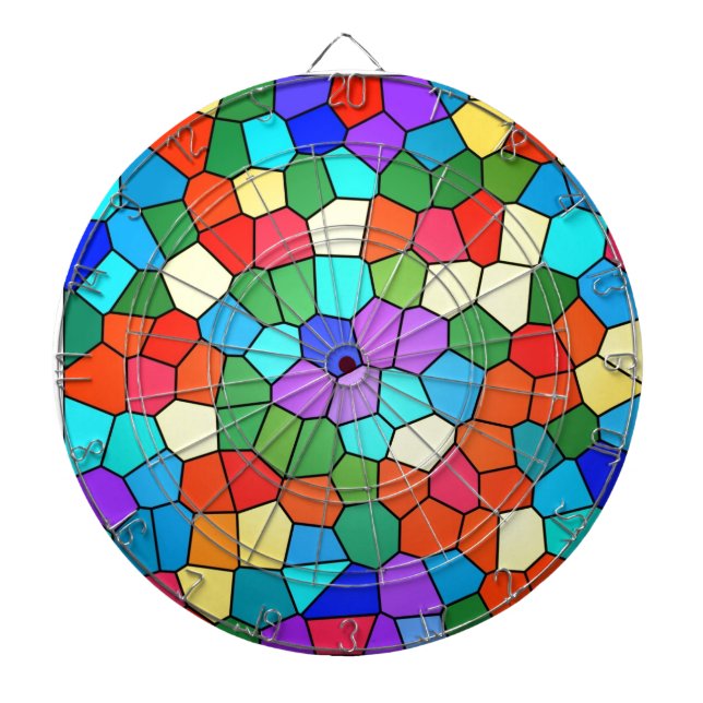 Mosaic Rainbow Dartboard (Front)