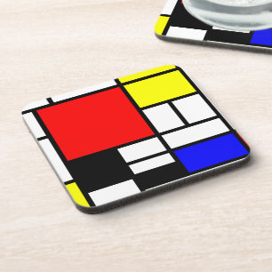 MOSAIC rectangles squares coloured I + your ideas Coaster