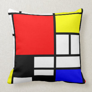 MOSAIC rectangles squares coloured I + your ideas Cushion