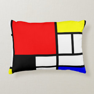 MOSAIC rectangles squares coloured I + your ideas Decorative Cushion