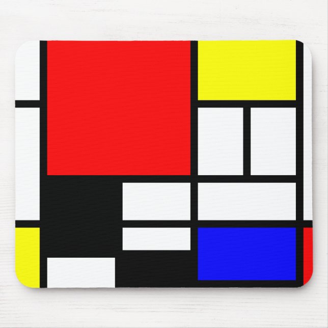 MOSAIC rectangles squares coloured I + your ideas Mouse Mat (Front)