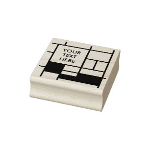 MOSAIC rectangles squares coloured I + your ideas Rubber Stamp