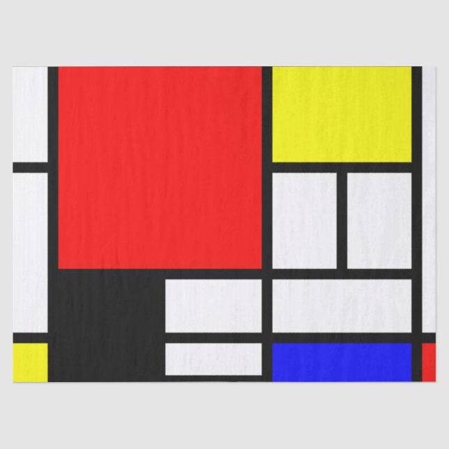 MOSAIC rectangles squares coloured I + your ideas Tissue Paper (Front)