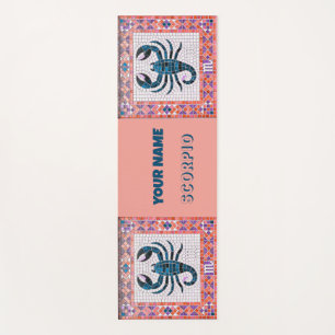 Mosaic Scorpio design Yoga Mat