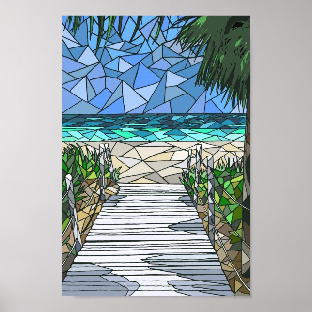 Mosaic Sea View 288 Poster (Front)