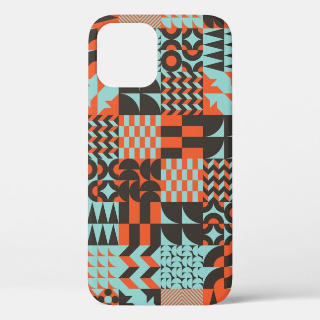 Mosaic seamless pattern design with various geomet Case-Mate iPhone case (Back)
