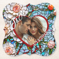 Mosaic Stained Glass and Tile Wedding Personalised