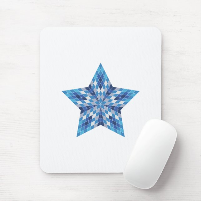 Mosaic Starburst Mouse Mat (With Mouse)