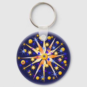 Mosaic Stars Keychain