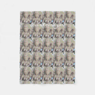 mosaic stone buddhas Thunder_Cove Fleece Blanket