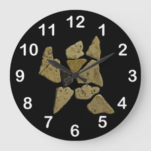 Mosaic Stone Man Large Clock