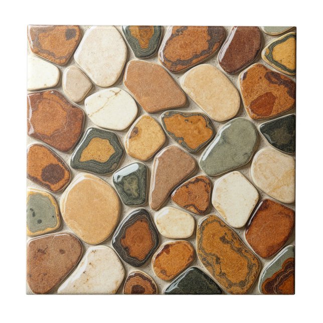 Mosaic Stone Palette Tile (Front)
