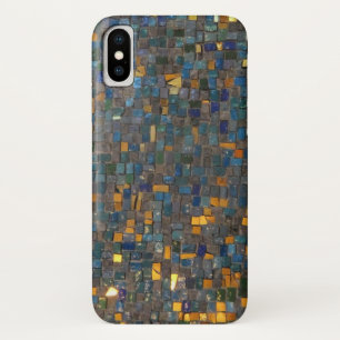 Mosaic Stones in Blue and Gold  iPhone / iPad case
