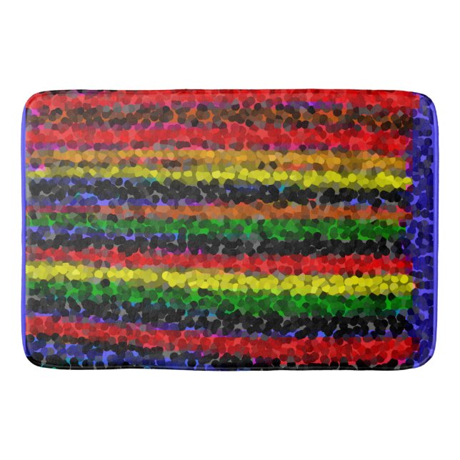 Mosaic Stripes Bath Mat (Front)