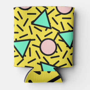 Mosaic stripes: retro memphis pattern can cooler