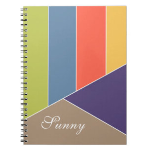 MOSAIC stripes triangles colored I + your ideas Notebook