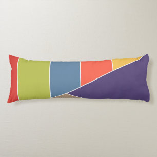 MOSAIC stripes triangles coloured I + your ideas Body Cushion