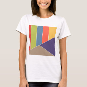 MOSAIC stripes triangles coloured I + your ideas T-Shirt