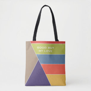 MOSAIC stripes triangles coloured I + your ideas Tote Bag