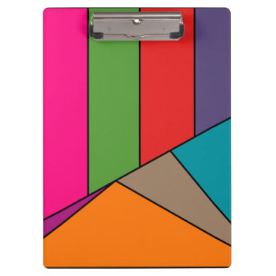 MOSAIC stripes triangles coloured III + your ideas Clipboard