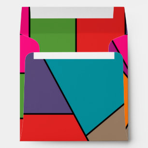 MOSAIC stripes triangles coloured III + your ideas Envelope