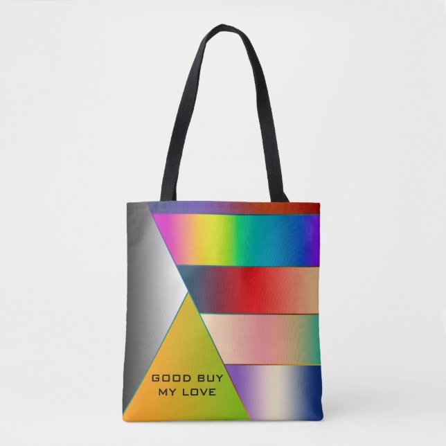 MOSAIC stripes triangles gradients I + your ideas Tote Bag (Front)