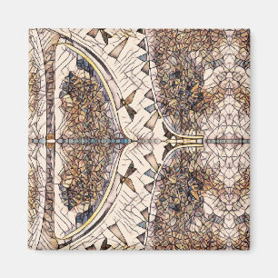 Mosaic Style Stiletto Shoe Design Magnet