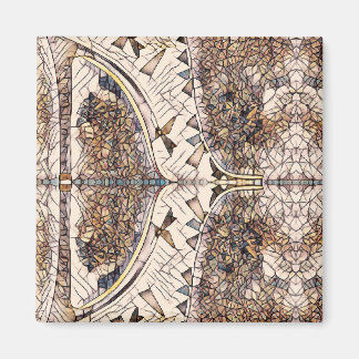 Mosaic Style Stiletto Shoe Design Magnet