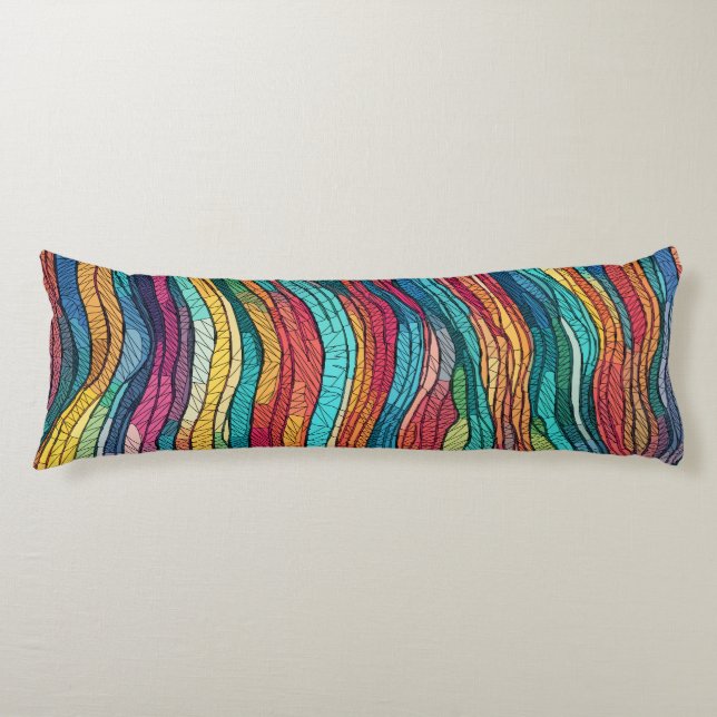 Mosaic Tide Body Cushion (Front)