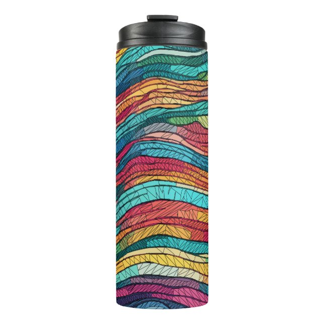 Mosaic Tide Thermal Tumbler (Front)