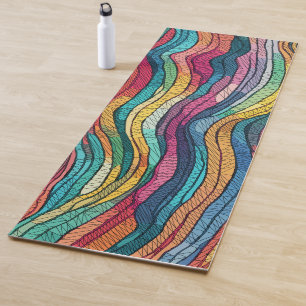 Mosaic Tide Yoga Mat