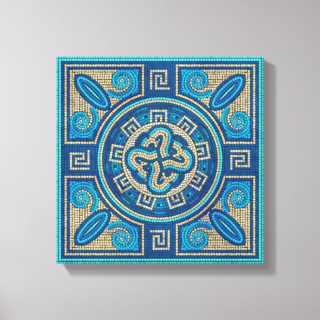 Mosaic Tile Ornament Canvas Print (Front)