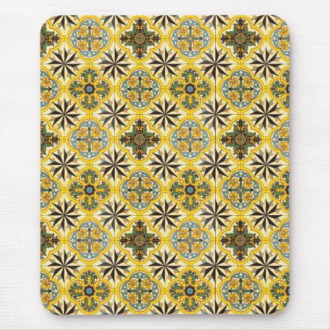 Mosaic Tile Pattern Mousepad (Front)