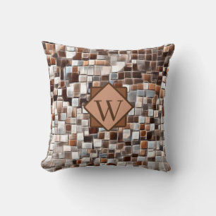 Mosaic Tiles / Monogram / Cushion
