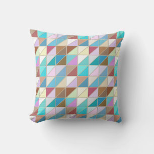 Mosaic Tiles - Pastels and earth tones Cushion