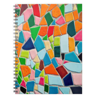 Mosaic tiles template texture notebook