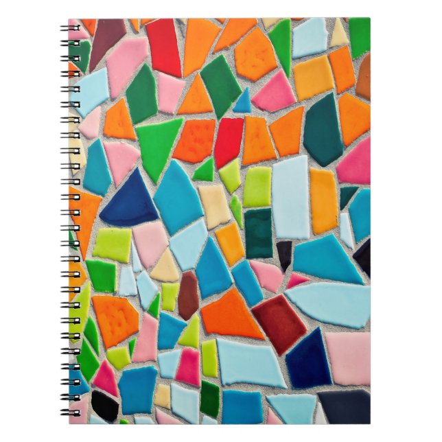 Mosaic tiles template texture notebook (Front)