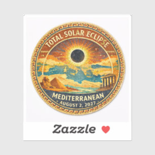 Mosaic  Total Solar Eclipse 2027 sticker