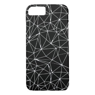 Mosaic Triangles  Seamless Pattern in black colour iPhone 8/7 Case