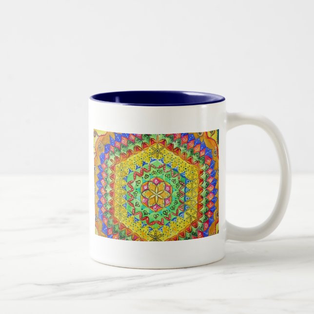 Mosaic Two-Tone Coffee Mug (Right)