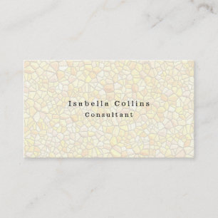 Mosaic Wall Plain Minimalist Creative Modern Business Card