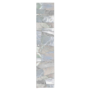 Mosaic Waves Art - Just Pearl Short Table Runner
